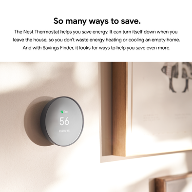 Nest Thermostat, Fog with Smart Savers