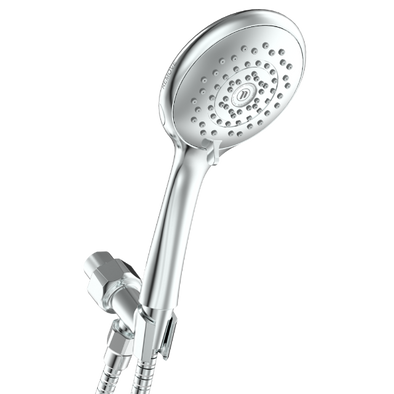 Image of a handshower with chrome finish