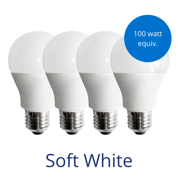 Simply Conserve: A19, 13W, 2700K (4-pk)