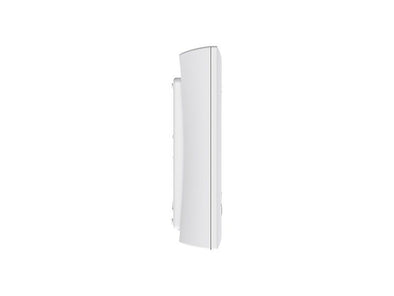 White Emerson Sensi thermostat shown from the side