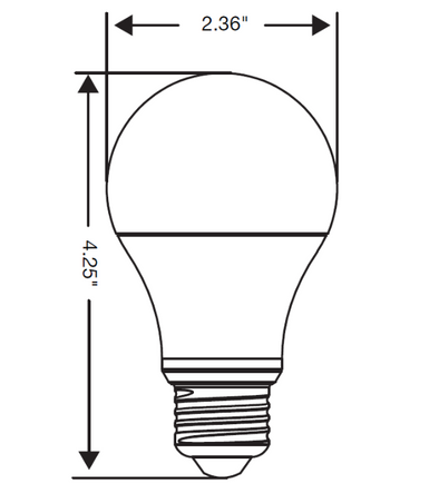 Dimensions: 2.36" diameter, 4.25" tall