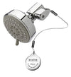 Evolve multi-function showerhead with thermostatic valve shown on an angle