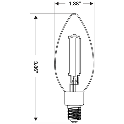 Simply Conserve: Filament Candelabra (4-pk)