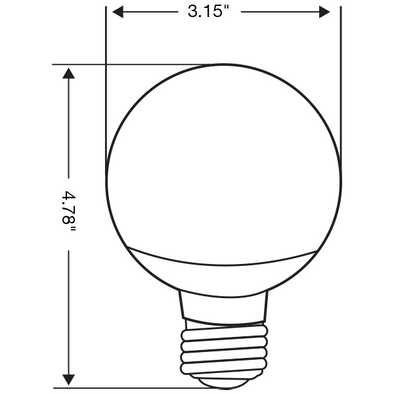 Simply Conserve: Globe, 6W, 2700K (4-pk)