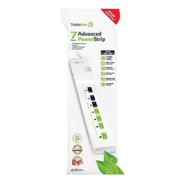 Packaging for the TrickleStar Tier 1 Advanced Power Strip