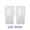 Two night lights labeled "Soft White"
