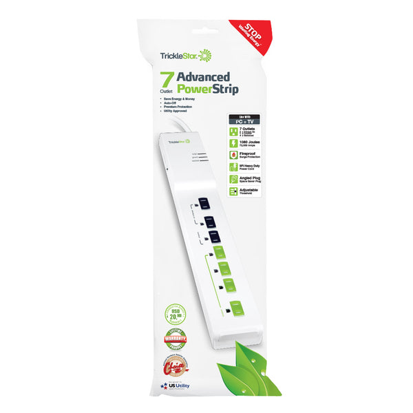 The front of the power strip packaging.