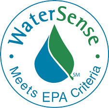 WaterSense logo reading "Meets EPA Criteria"