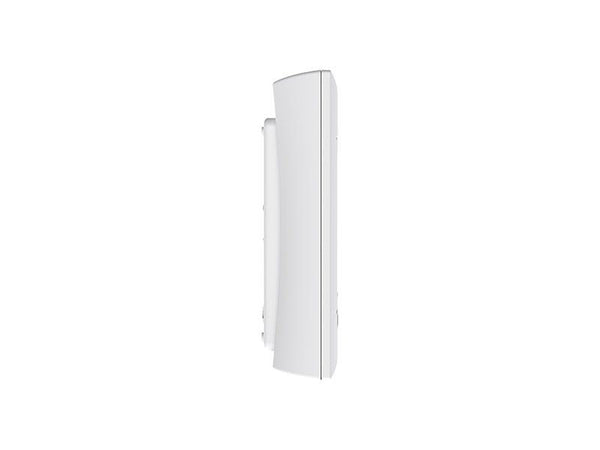 White Emerson Sensi thermostat shown from the side
